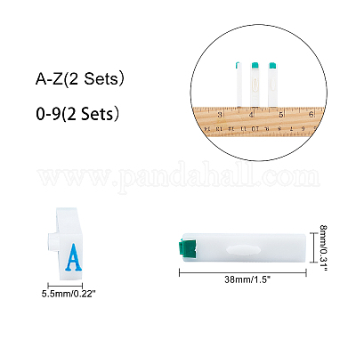 Wholesale Plastic Detachable Letter A~Z Digits Combination Stamp Set 