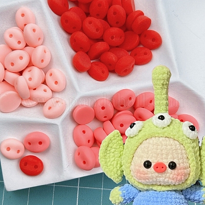 樹脂人形豚の鼻ぬいぐるみ人形あみぐるみ人形作りアクセサリー レッド