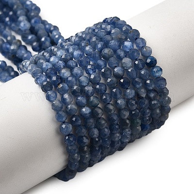 Натуральный кианитовые бисер пряди&nbsp;G-F799-E01-4mm-1