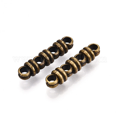 Тибетский стиль сплава распорные бруски&nbsp;TIBEB-WH0005-02AB-1