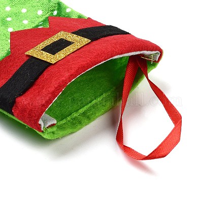 Рождественский чулок из фетра и железной подвески DJEW-K027-01A-02-1