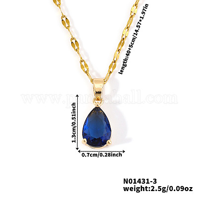 Латунные подвески-капли с кубическим цирконием на день святого валентина NV7973-2-1