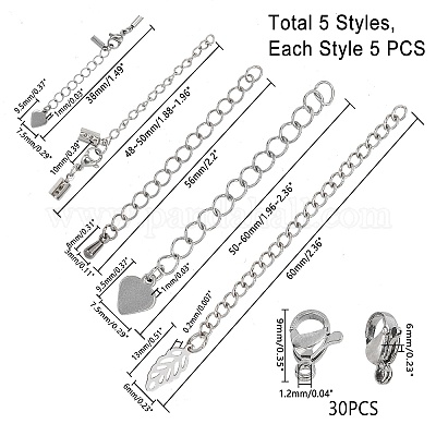 Удлинитель цепи из нержавеющей стали 304 STAS-UN0003-90P-1