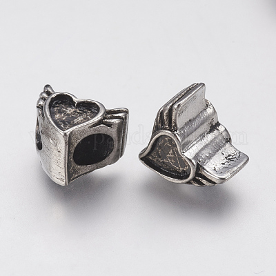 Ионное покрытие (ip) нержавеющая сталь 304 европейские бусины эмалированные оправы STAS-J022-089AS-1