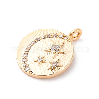 Латунные микро проложить кубического циркония подвески KK-D360-08G-1