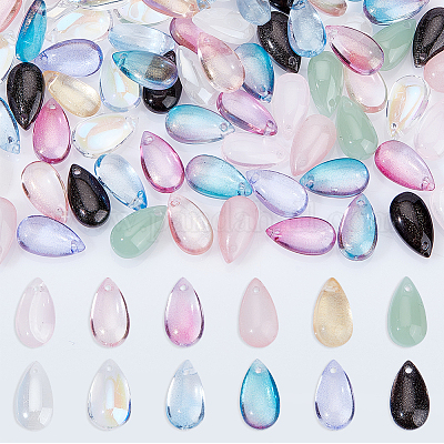 120шт 12 цвета подвески лэмпворк ручной работы LAMP-GA0001-05-1