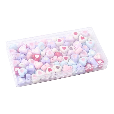 100 шт. Непрозрачные акриловые бусины OACR-FS0002-48-1