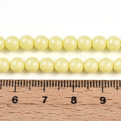 Выпечка из окрашенного перламутрового стекла жемчужные бусинки HY-N002-5mm-B03-1