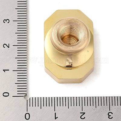 Латунные головки штампов с геометрической рамкой в виде листьев AJEW-H149-03G-04-1