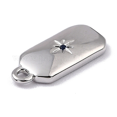 Латунные микро проложить кубического циркония подвески ZIRC-I054-12P-05-1