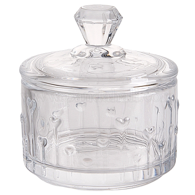 1шт стеклянная банка для конфет с крышкой&nbsp;AJEW-CN0005-13A-1