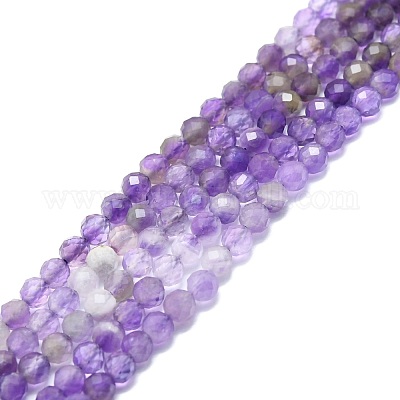 Natürlichen Amethyst Perlen Stränge&nbsp;G-P457-A03-15-1