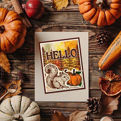 Изготовленные на заказ прозрачные штампы из ПВХ на летнюю тематику DIY-WH0631-0352-1