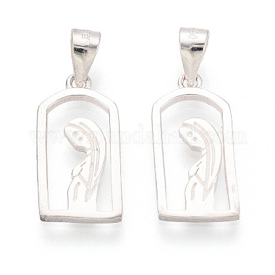 925 серебряный ажурный кулон с подвесками из натурального серебра STER-N016-120S-1