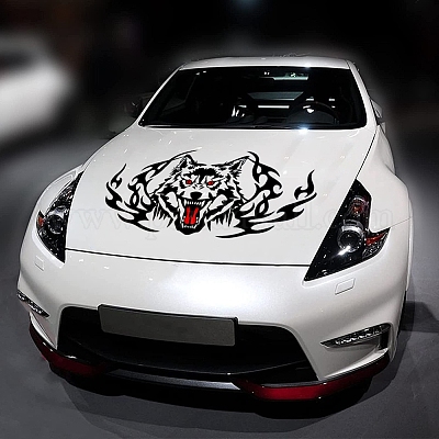 Paire D'autocollants D'insigne De Tête De Loup En Métal De Qualité 3D, Emblème De Voiture, Autocollants De Moto - France