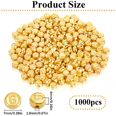 Пластиковые бусины ccb 1000 шт. CCB-SP0001-02-1