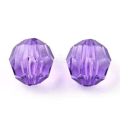 Прозрачные акриловые бусины TACR-Q257-10mm-V52-1