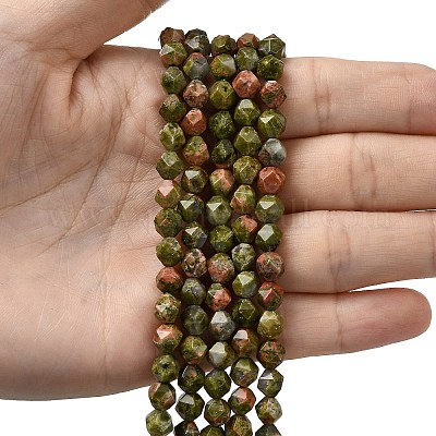 Природные Unakite бисер нитей G-Z119-A31-01-1