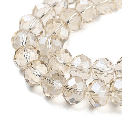 Стеклянные бусины Rondelle из австрийского хрусталя с имитацией ручной работы X-G02YI0P3-1