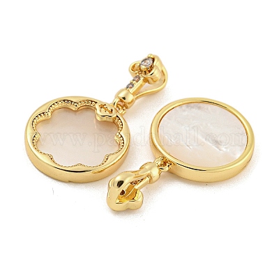 Латунные подвески из ракушек KK-G490-40G-1