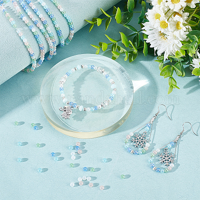 8 нити прозрачные гальванические стеклянные бусины нити GLAA-BBC0001-04A-1