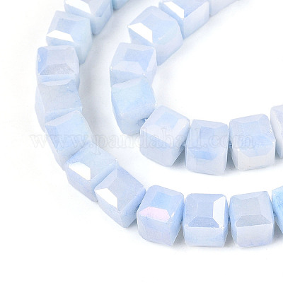 Антикоррозийные гальванические стеклянные бусины GLAA-T025-6mm-10C-1