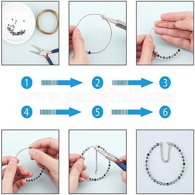 15 цветные гальванические стеклянные бусины EGLA-JP0002-02E-4mm-1