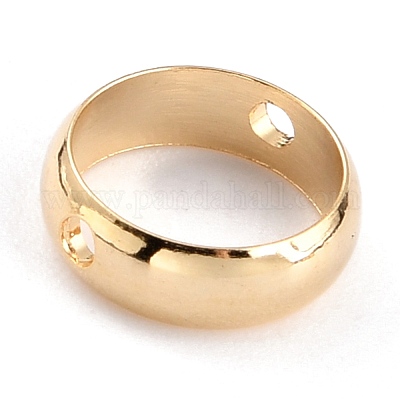 Латунные бусины в оправе KK-O133-014B-G-1