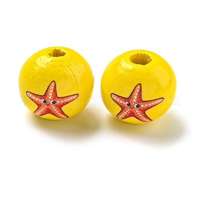 Европейский бисер из натурального дерева WOOD-S059-01N-1