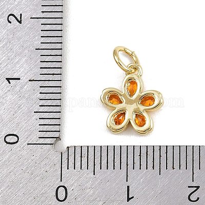 Латунные микро проложить кубического циркония подвески KK-A269-03A-G02-1