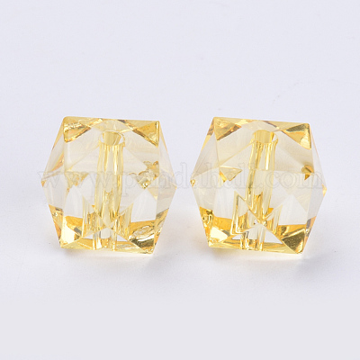 Прозрачные акриловые бусины TACR-Q259-8mm-V16-1