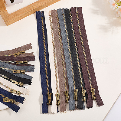 12 шт. двухцветная нейлоновая застежка-молния FIND-GF0008-20C-1