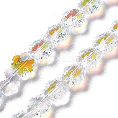 Граненые круглые стеклянные бусины EGLA-E030-01A-1