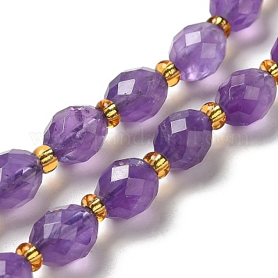 Natürlichen Amethyst Perlen Stränge&nbsp;G-H297-C09-01-1