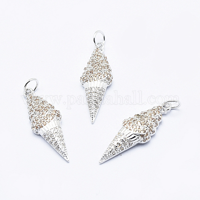 Латунные микро проложить кубического циркония подвески ZIRC-G130-20-NR-1