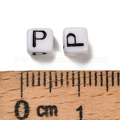 Непрозрачные акриловые бусины OACR-S076-01P-1