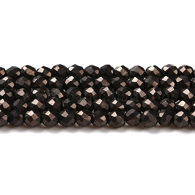 Стеклянные бусины с гальваническим покрытием  GLAA-H021-01A-FP06-1