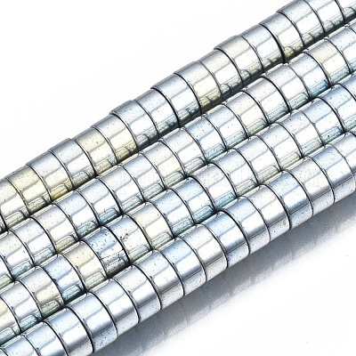 Гальванизировать немагнитных синтетический гематит бисер пряди G-T061-141B-1