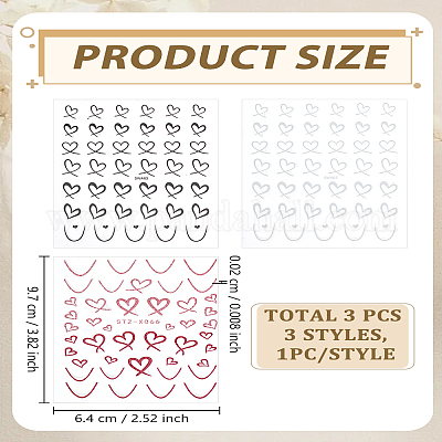 3 лист 3-х цветных пластиковых наклеек&nbsp;MRMJ-LP0002-07-1