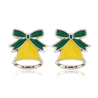 Простые рождественские серьги-подвески из сплава LJ9715-9-1