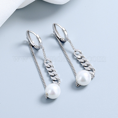 925 серьги-кольца из стерлингового серебра с круглой цепочкой FS-WG0D558-01-1