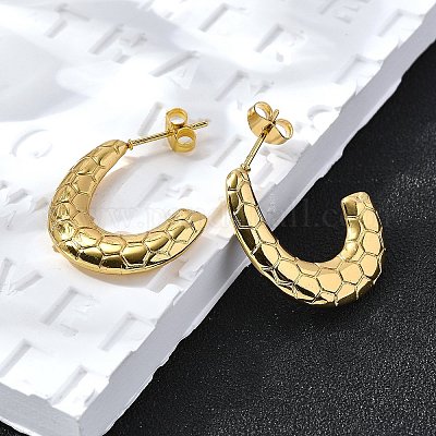 Серьги-гвоздики из нержавеющей стали 304 для женщин EJEW-L296-072G-1