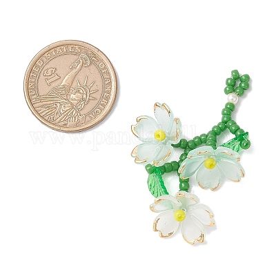 Подвески из акриловых цветов PALLOY-TA00252-02-1