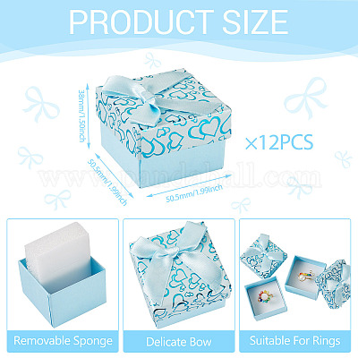 Бант картон бумага кольца подарочные коробки для хранения CON-TAC0001-16E-1