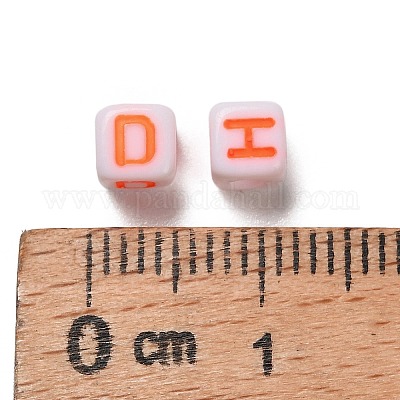 Непрозрачные акриловые бусины OACR-I022-02B-1