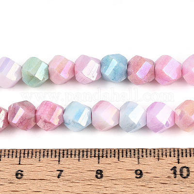 Антикоррозийные гальванические стеклянные бусины GLAA-T025-8mm-14A-1