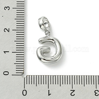 Покрытие стойки латунь с АБС-пластиком жемчуг европейские подвески KK-G501-02G-P-1