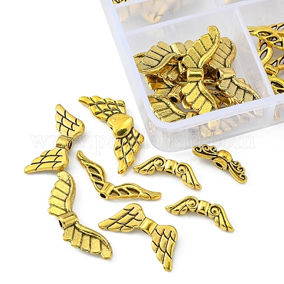 60шт 6 стильные бусины из сплава в тибетском стиле FIND-YW0001-50-1