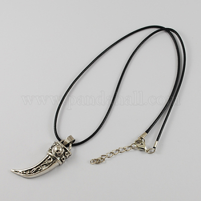 Сплав цинка ожерелья шкентеля NJEW-R128-8-1