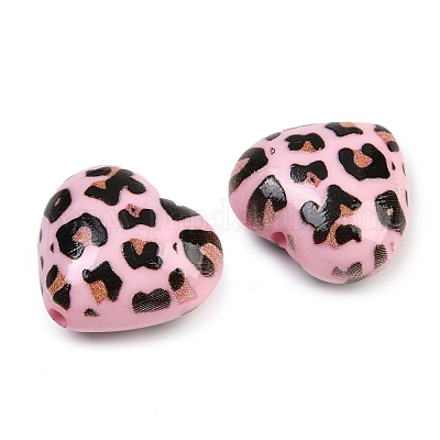 Печатные непрозрачные акриловые бусины OACR-S077-01B-1